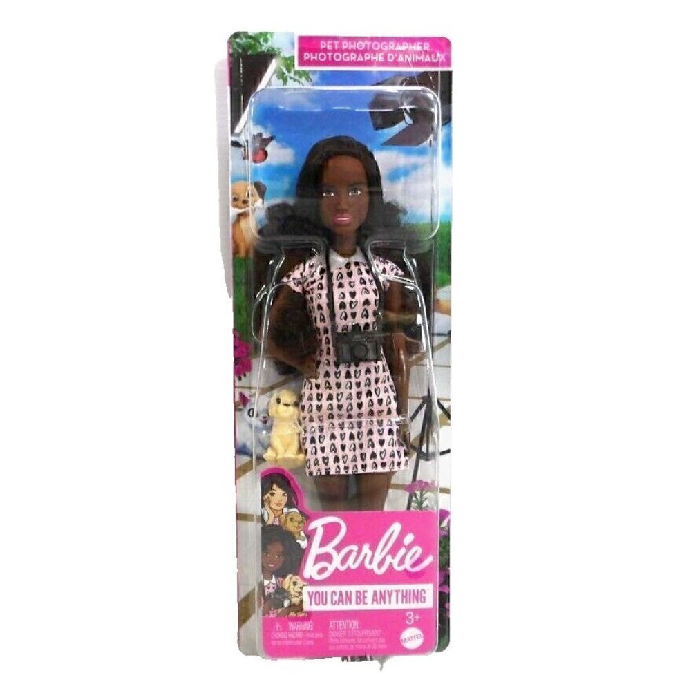 BARBIE Pet Photographer African American doll MATTEL 2021, NEW